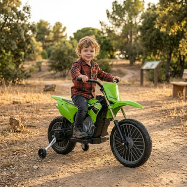 Moto Cross Eléctrica Infantil Kawasaki 6V Injusa