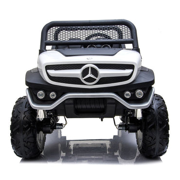 Coche Eléctrico Mercedes Unimog 12V Blanco