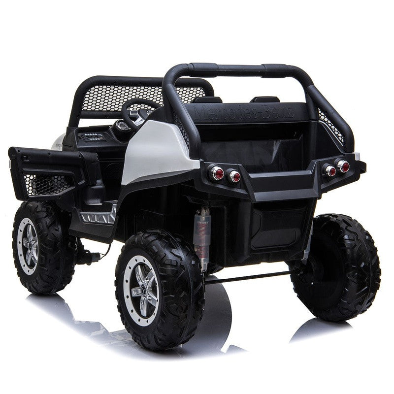 Coche Eléctrico Mercedes Unimog 12V Blanco