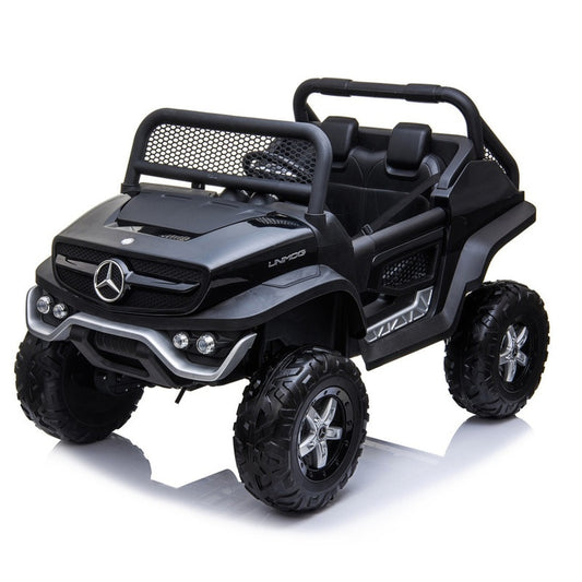 Coche Eléctrico Mercedes Unimog 12V Negro