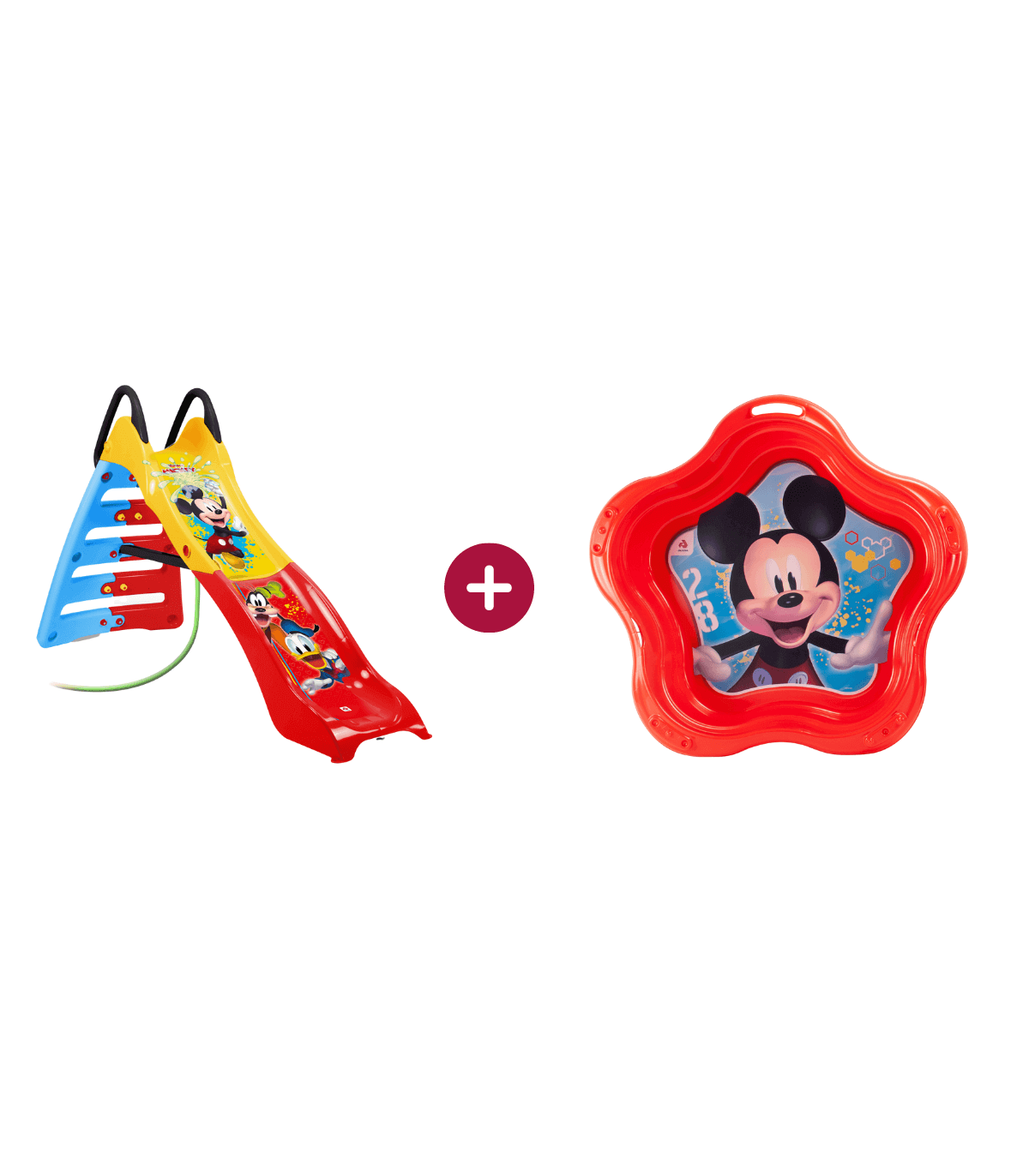 Pack Toboggan et SandboxPool Mickey Mouse Injusa