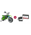 Pack Kawasaki 6V Cross Bike and 6V Lithium Battery Set