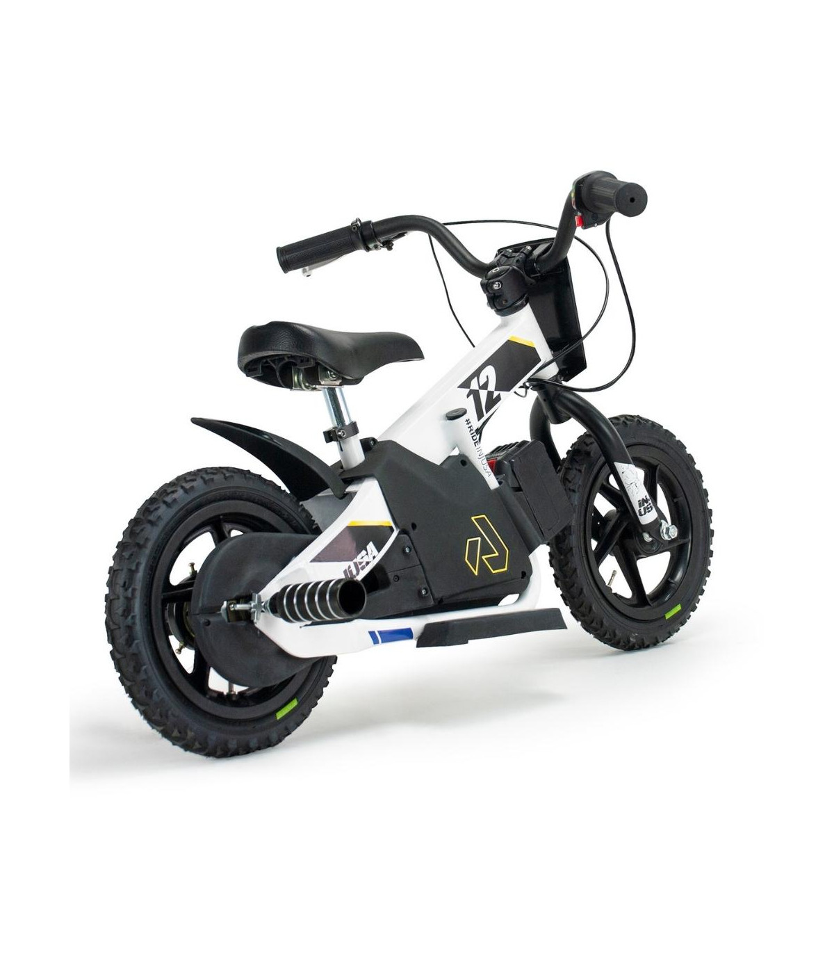 INJUSA Vélo électrique pour Enfant de 4 à 8 Ans avec Batterie 24 V, Roues  gonflables de 16, Frein à Tambour, sans pédales Vitesse maximale 16 km/h  Rouge : : Jeux et Jouets