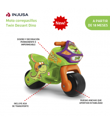Moto Correpasillos Twin Desert Dino