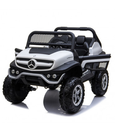Voiture électrique enfant Mercedes Unimog 12V Blanche