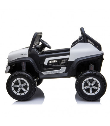 Elektrisches Kinderauto Mercedes Unimog 12V Weiß