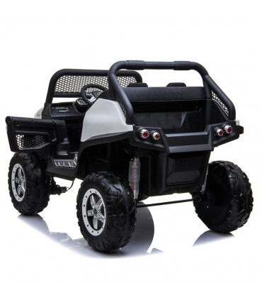 Elektrisches Kinderauto Mercedes Unimog 12V Weiß