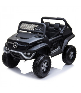 Elektrisches Kinderauto Mercedes Unimog 12V Schwarz