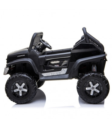 Auto elettrica per bambini Mercedes Unimog 12V Nero