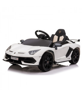 Lamborghini Aventador 12V White with Scooter