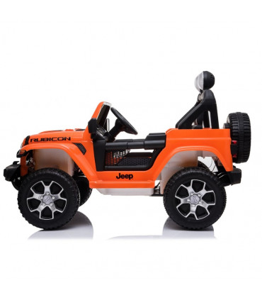 Auto elettrica per bambini Jeep Rubicon 12V Arancione