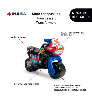 Moto Correpasillos Twin Desert Transformers