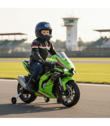 Moto Eléctrica Infantil Kawasaki Ninja 12V Litio