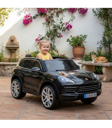 Coche Eléctrico Porsche Cayenne 12V Negro