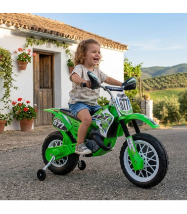 Moto Cross Eléctrica CR 6V Verde