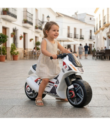 Dragon White Scooter Ride-On Motorcycle