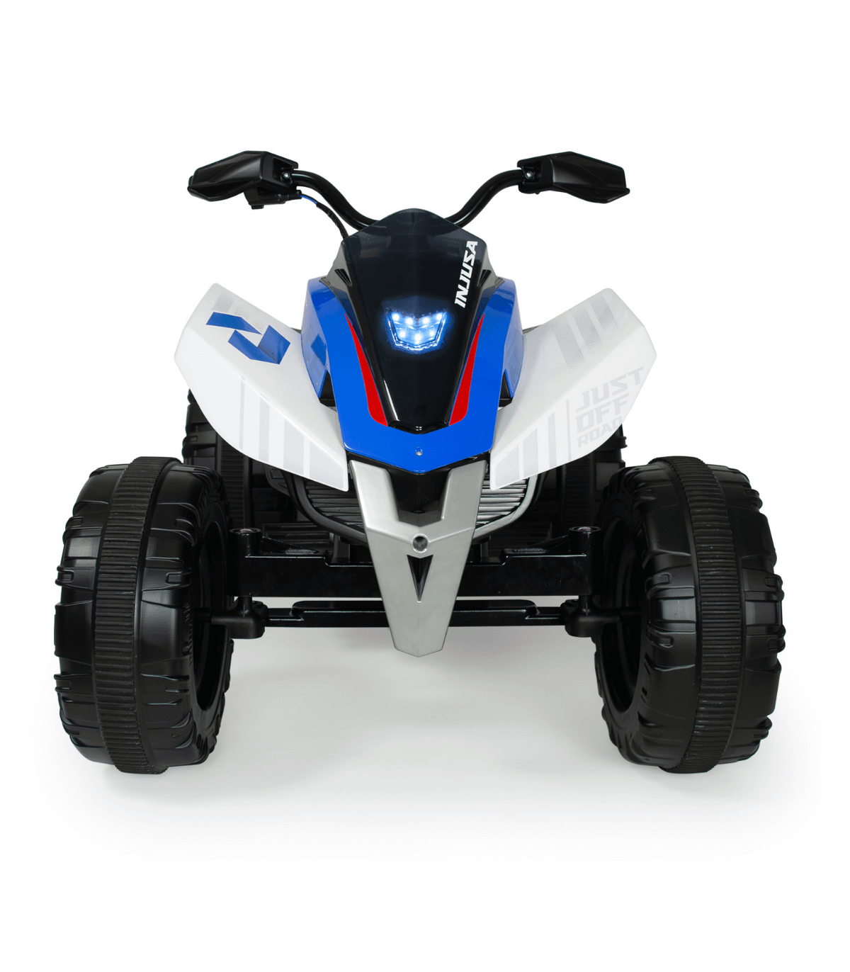 Quad Eléctrico Rage 12 V Blanco Niños y Niñas Injusa ® Comprar Online