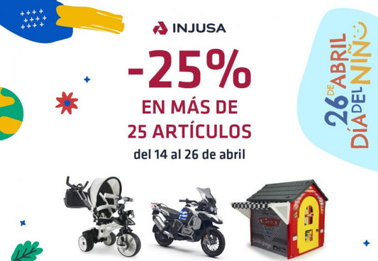 ¡25% de descuento para celebrar el Día del Niño!