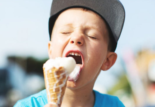 Helados caseros sin azúcar para niños