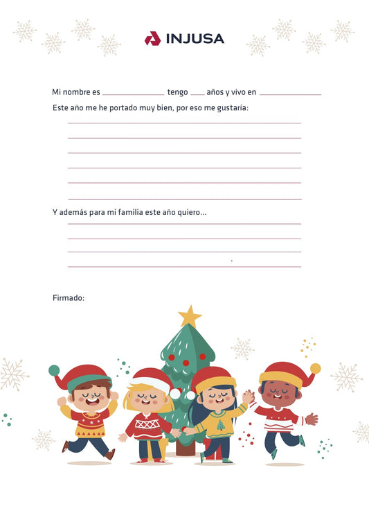 ¡Ya está aquí la carta descargable para Papá Noel y los Reyes