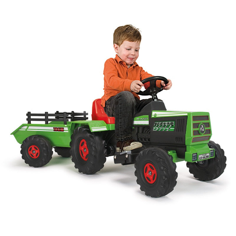 Tractor Eléctrico con Remolque 6V Injusa