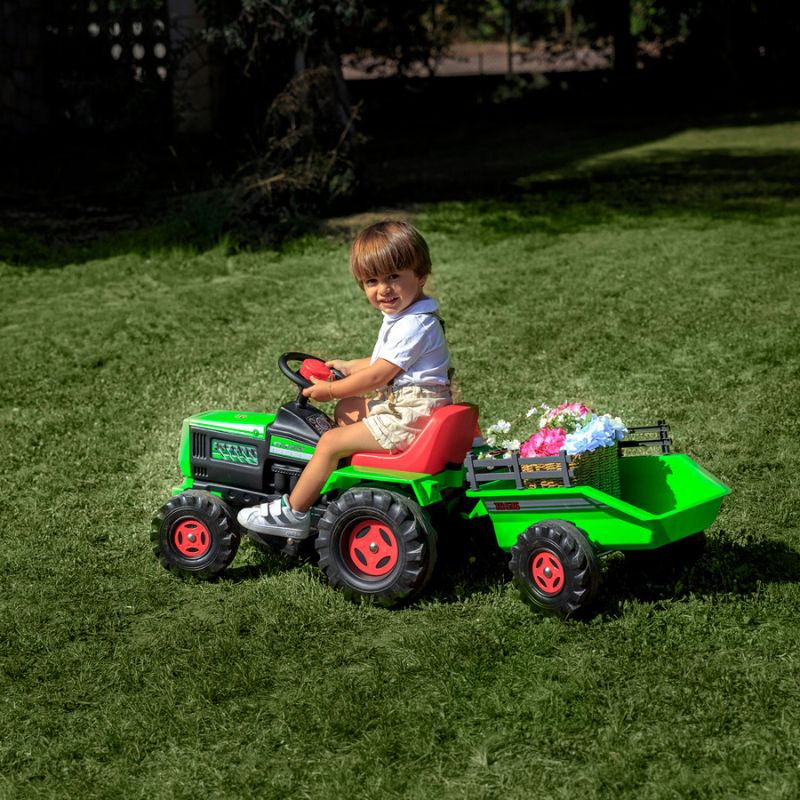 Tractor Eléctrico con Remolque 6V Injusa