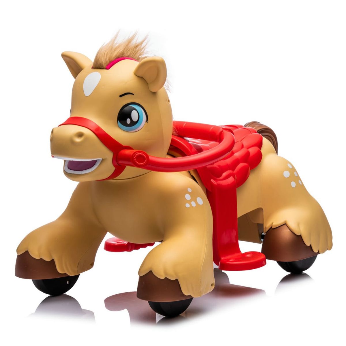 Poni Eléctrico Infantil 6V Litio con Luces y Sonidos