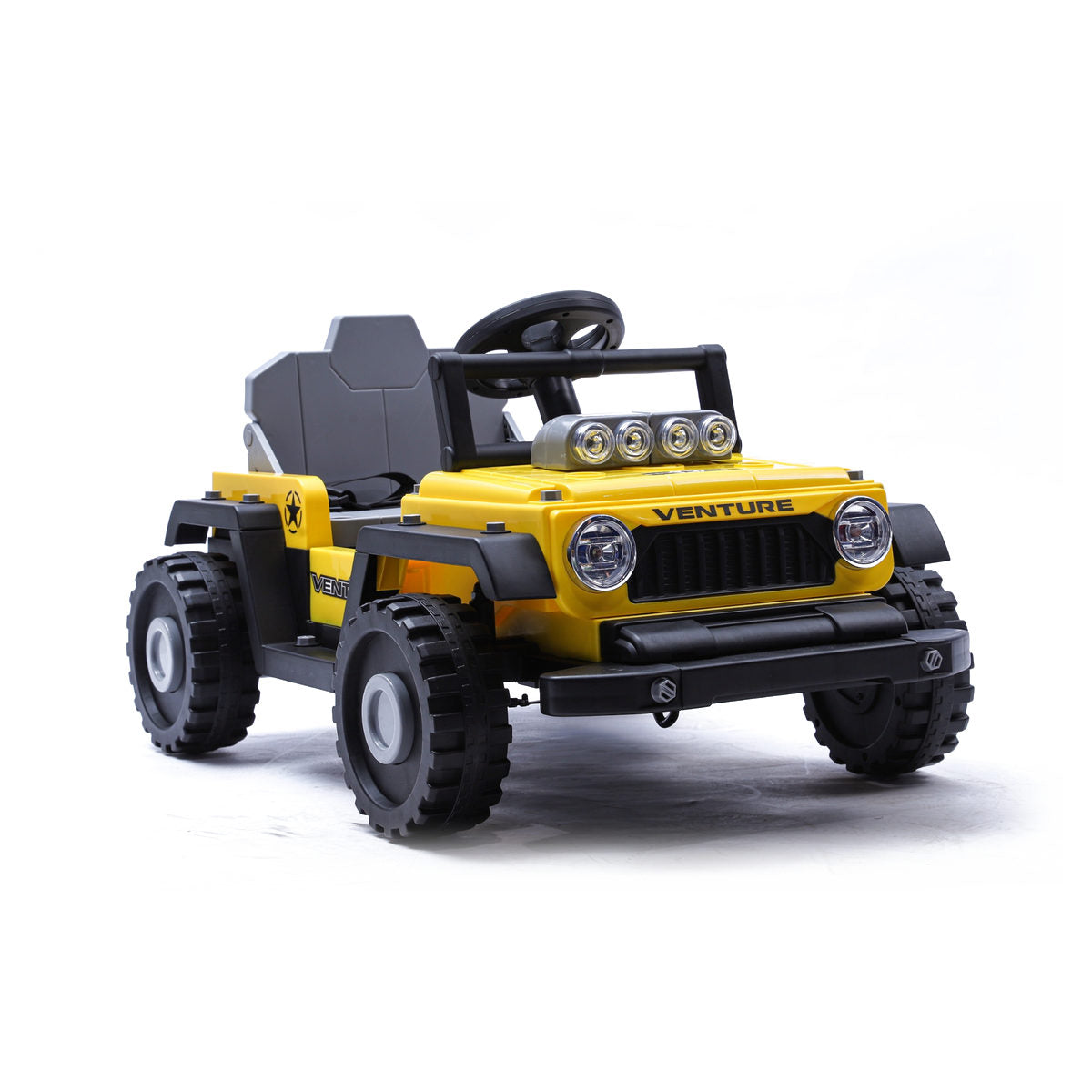 Coche eléctrico infantil Kiddo Drive Car 12V Litio 2 en 1 Amarillo