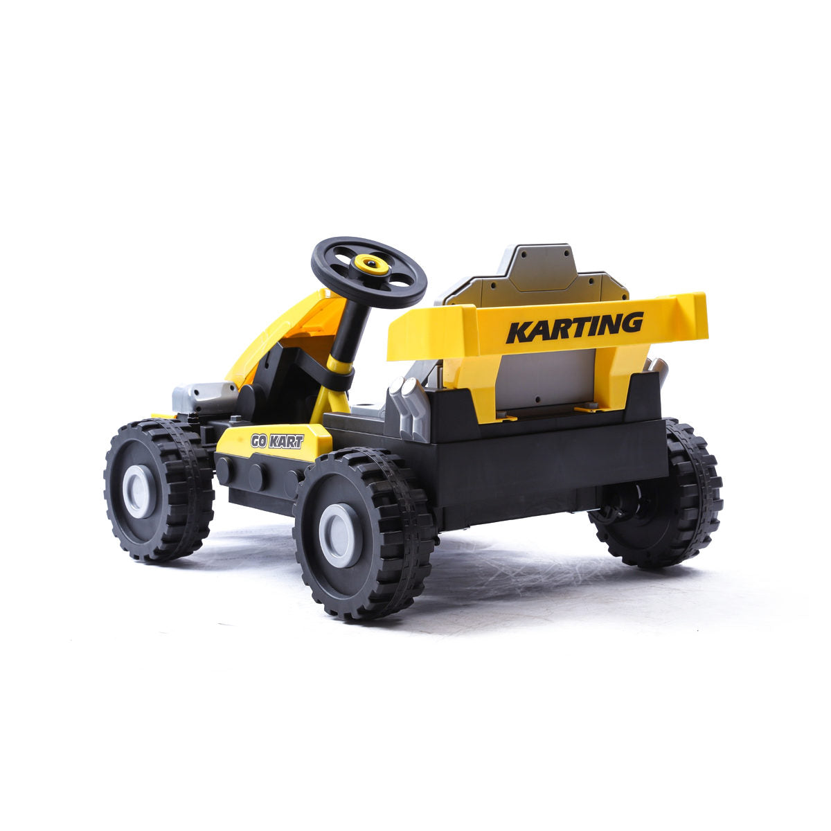 Coche eléctrico infantil Kiddo Drive Car 12V Litio 2 en 1 Amarillo