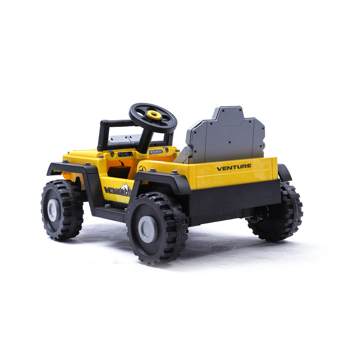 Coche eléctrico infantil Kiddo Drive Car 12V Litio 2 en 1 Amarillo