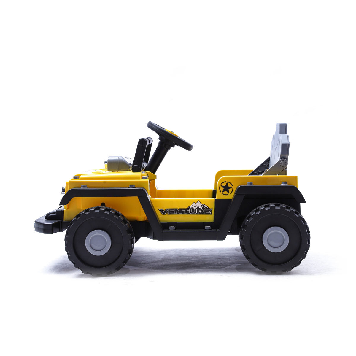 Coche eléctrico infantil Kiddo Drive Car 12V Litio 2 en 1 Amarillo