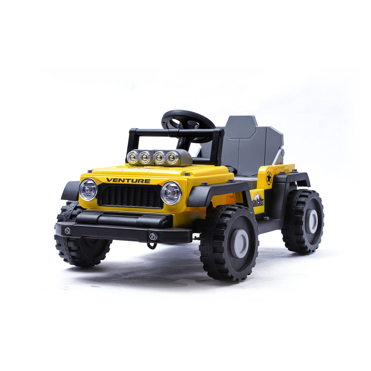 Coche eléctrico infantil Kiddo Drive Car 12V Litio 2 en 1 Amarillo