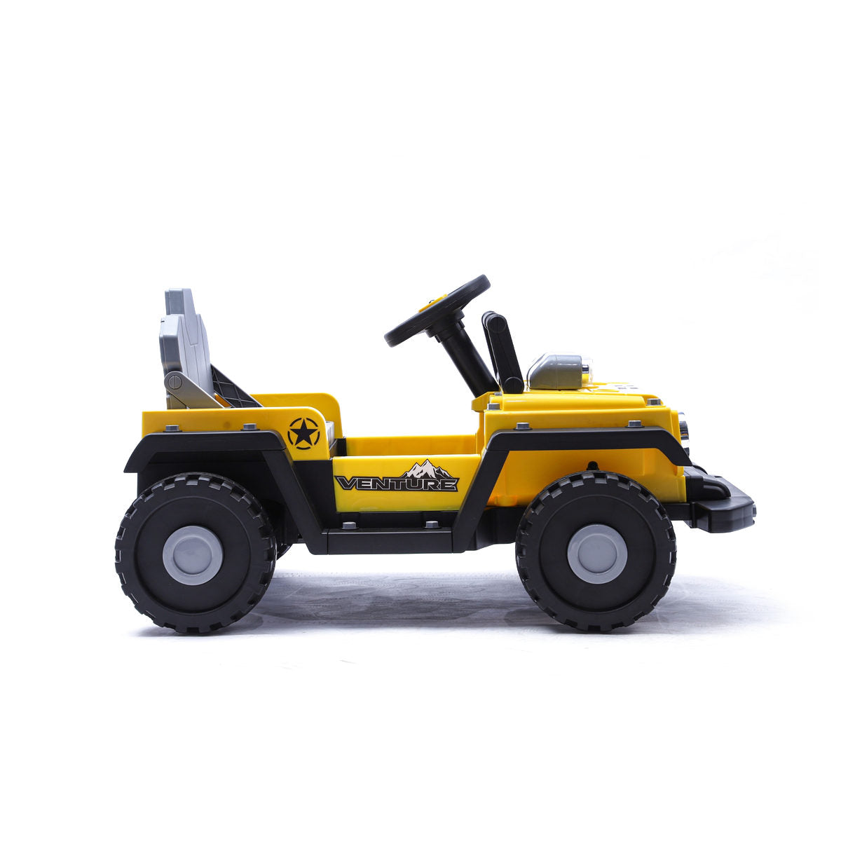 Coche eléctrico infantil Kiddo Drive Car 12V Litio 2 en 1 Amarillo