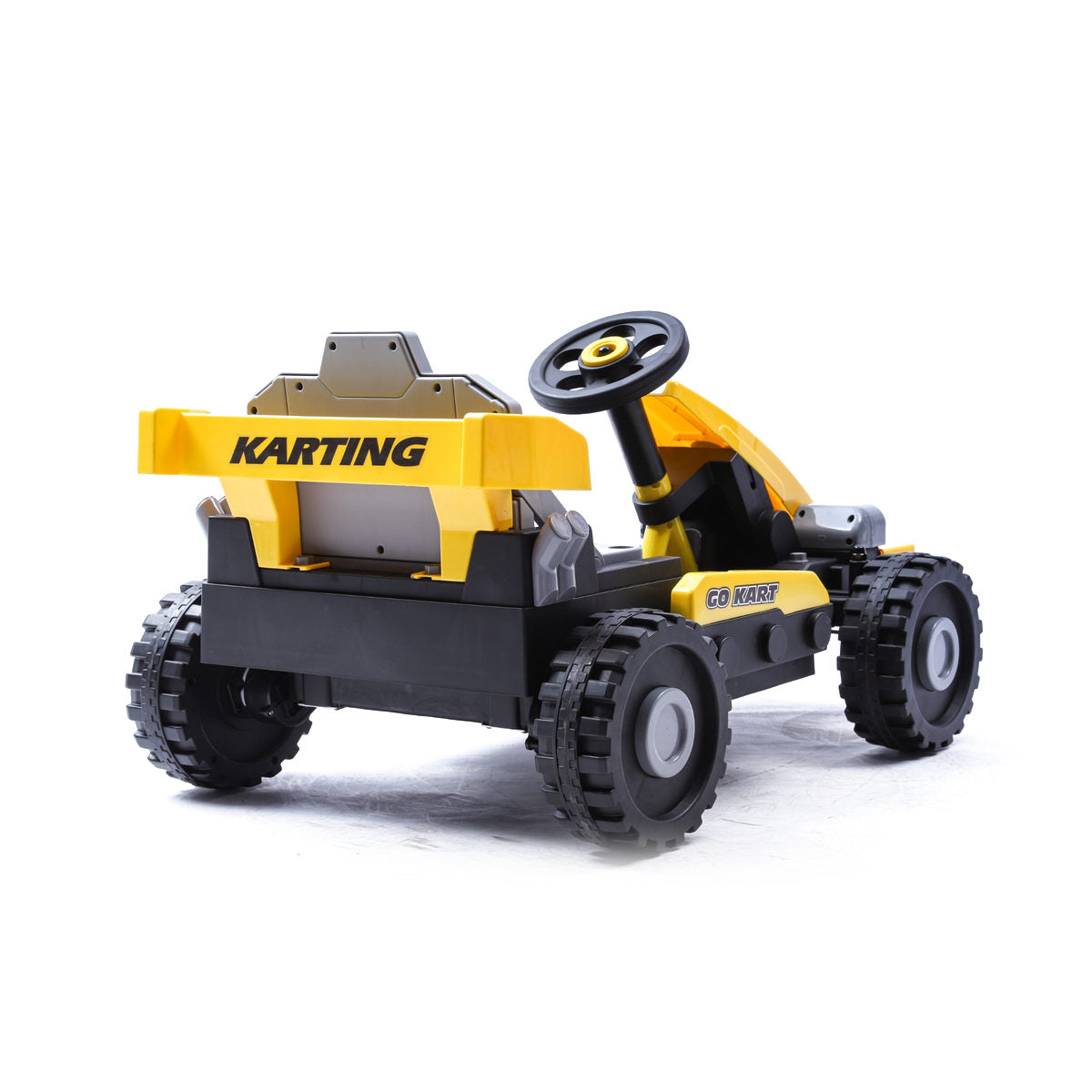 Coche eléctrico infantil Kiddo Drive Car 12V Litio 2 en 1 Amarillo