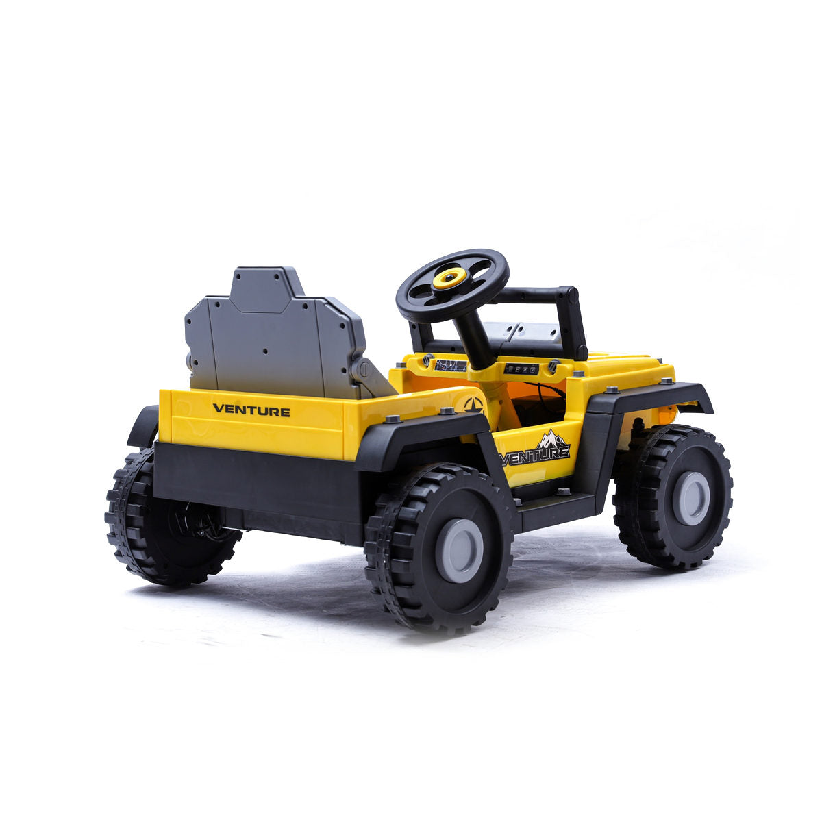 Coche eléctrico infantil Kiddo Drive Car 12V Litio 2 en 1 Amarillo