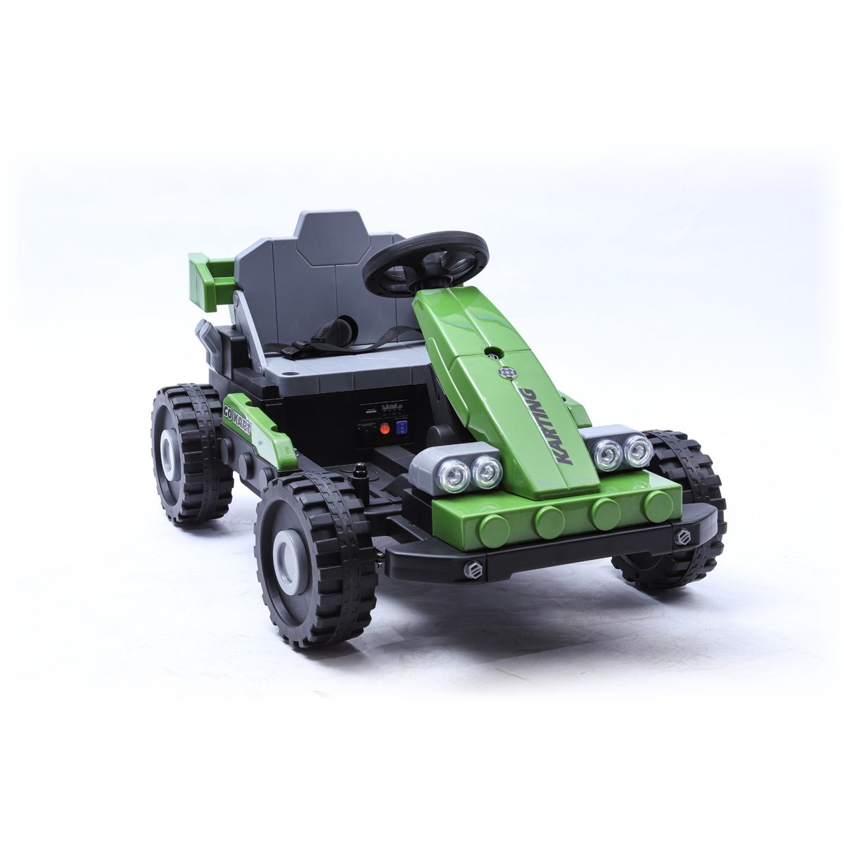 Coche eléctrico infantil Kiddo Drive Car 12V Litio 2 en 1 Verde