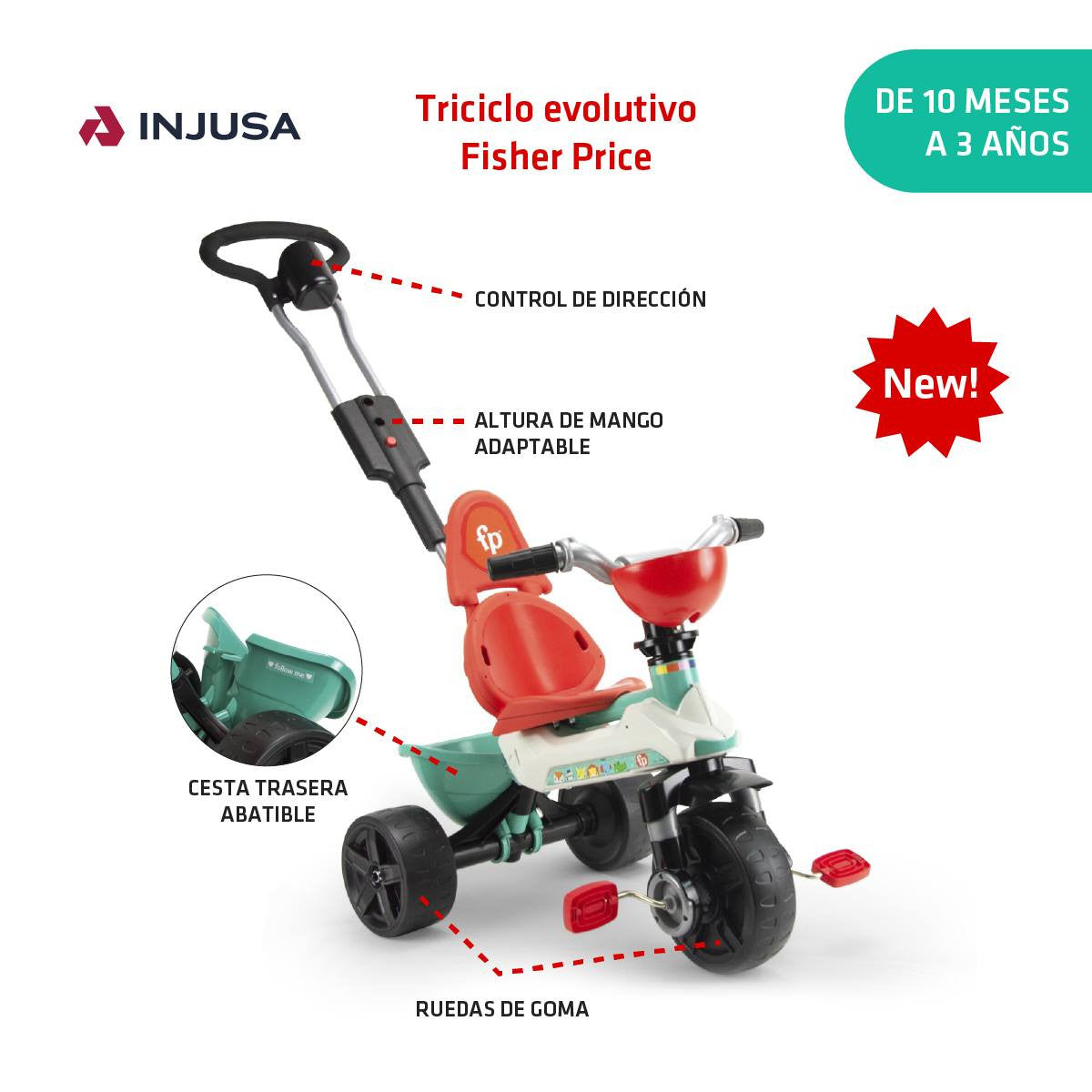 Triciclo Evolutivo Fisher-Price