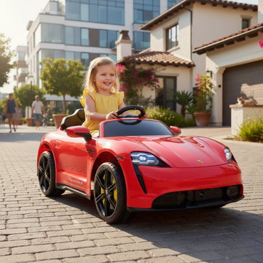 Coche Eléctrico Porsche Taycan 12V Rojo