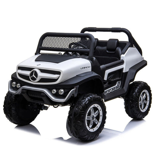 Coche Eléctrico Mercedes Unimog 12V Blanco