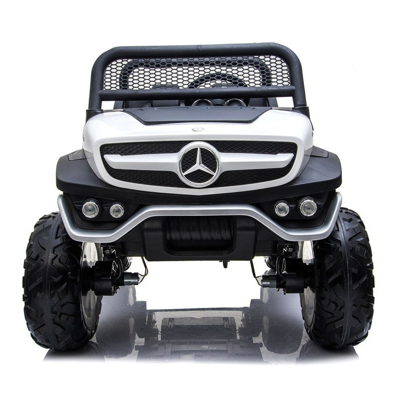 Coche Eléctrico Mercedes Unimog 12V Blanco