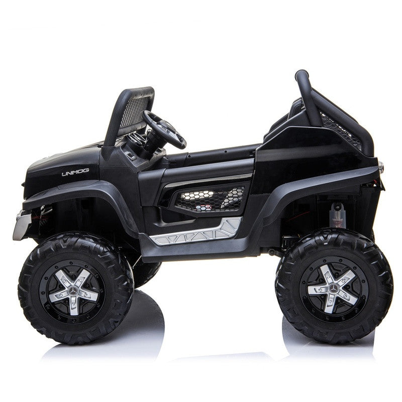 Coche Eléctrico Mercedes Unimog 12V Negro