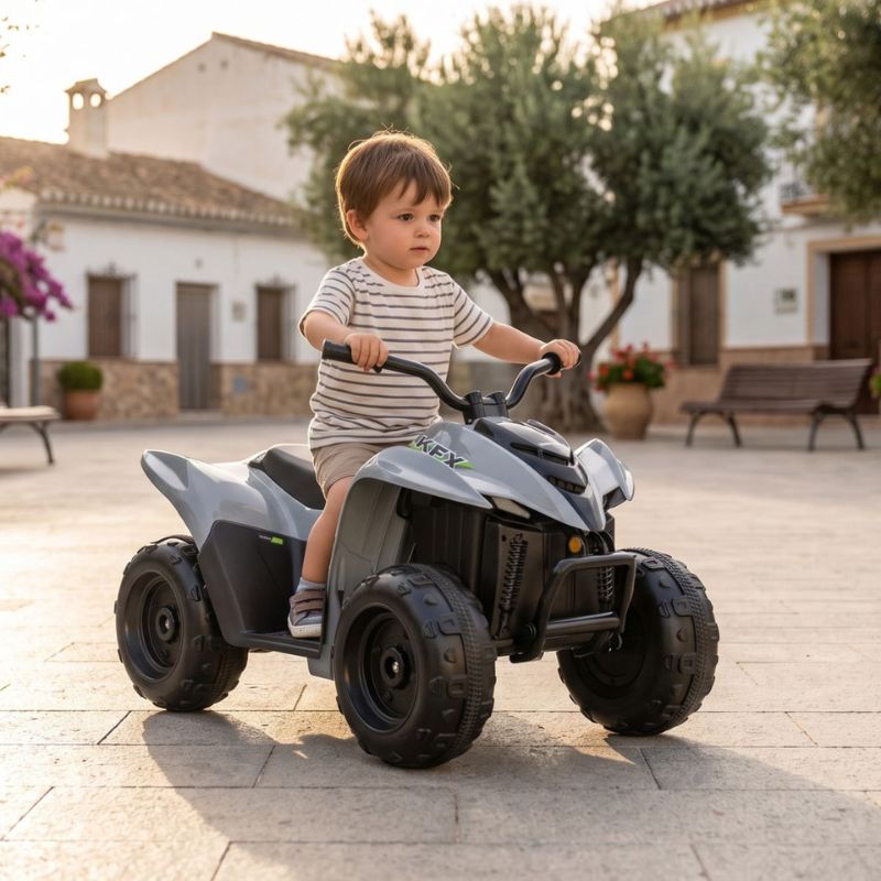 Quad Eléctrico Infantil Kawasaki 6V Litio