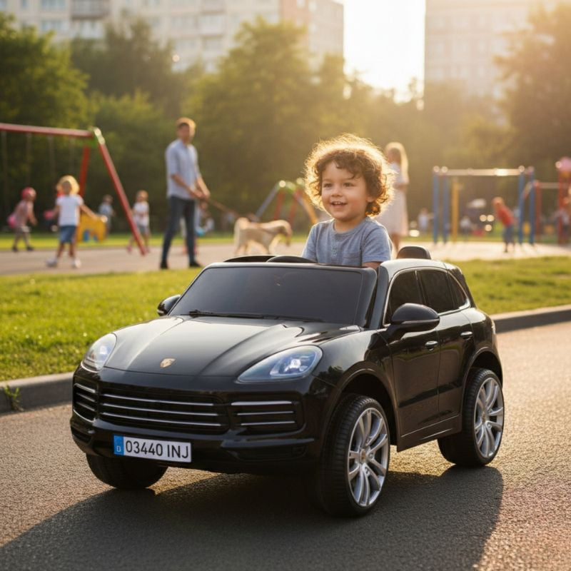 Coche Eléctrico Porsche Cayenne 12V Negro